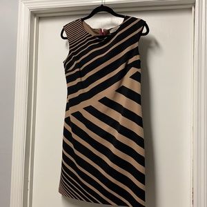 Black and brown loft dress